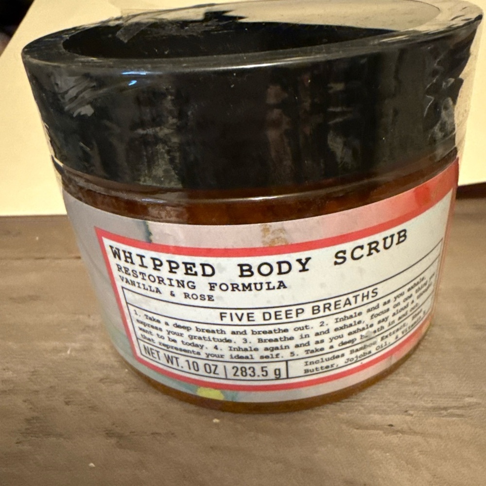 Whipped Body Scrub - Vanilla & Rose New and Sealed